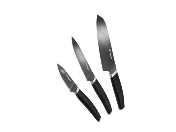 Onyxâ¢ 3-dele santoku-universal-urte knivsæt